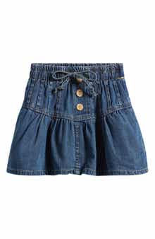 Vintage Havana Kids' Ruffle Pleated Denim Skort