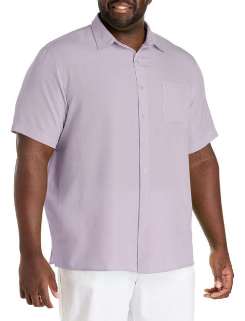 Microfiber Comfort Grid Sport Shirt