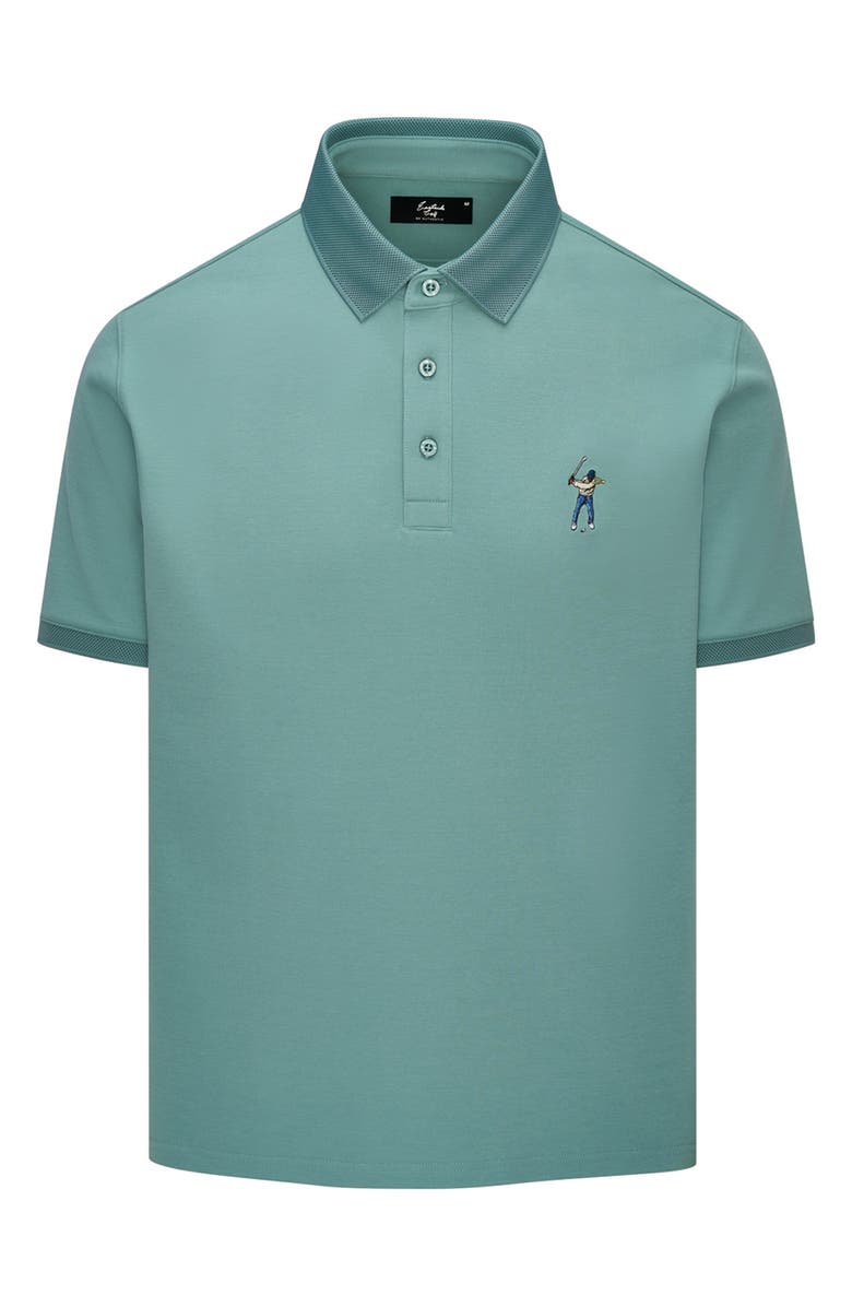 Eastside Golf Core Cotton Blend Piqué Polo, Main, color, Mineral Green
