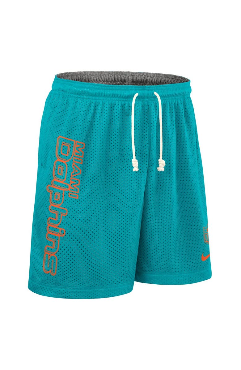 Nike Men's Nike Aqua Miami Dolphins Sideline Reversible Performance Shorts, Alternate, color, Aqua