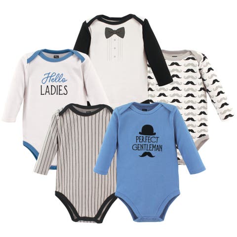 Soft Cotton Long-Sleeve Infant Bodysuit Bundle