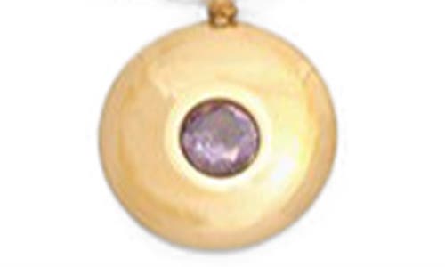 Petit Moments Birthstone Disc Pendant Necklace