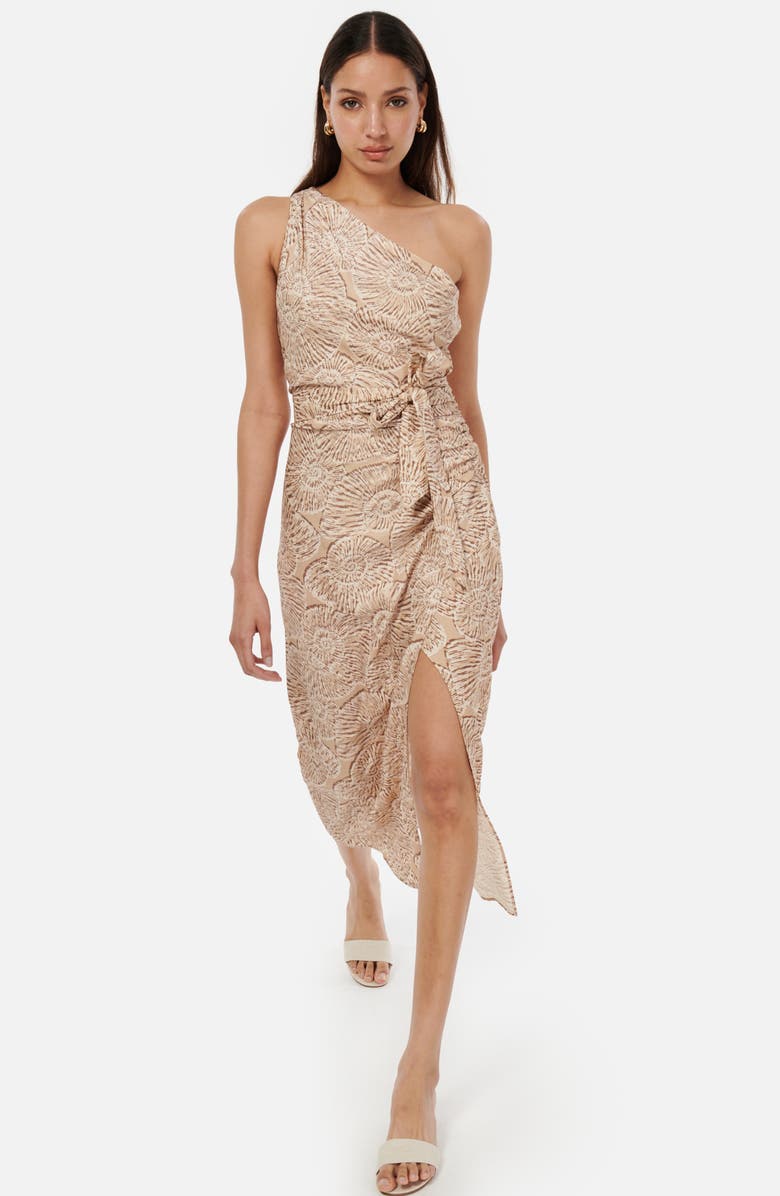 CAMI NYC Nanu Paisley One-Shoulder Sheath Dress, Alternate, color, 