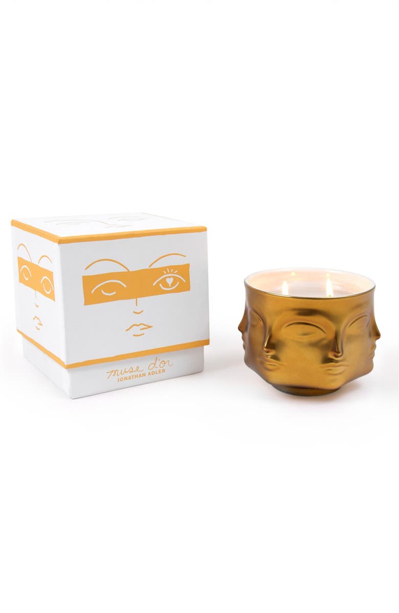 Jonathan Adler 'Muse D'Or' Candle, Alternate, color, 
