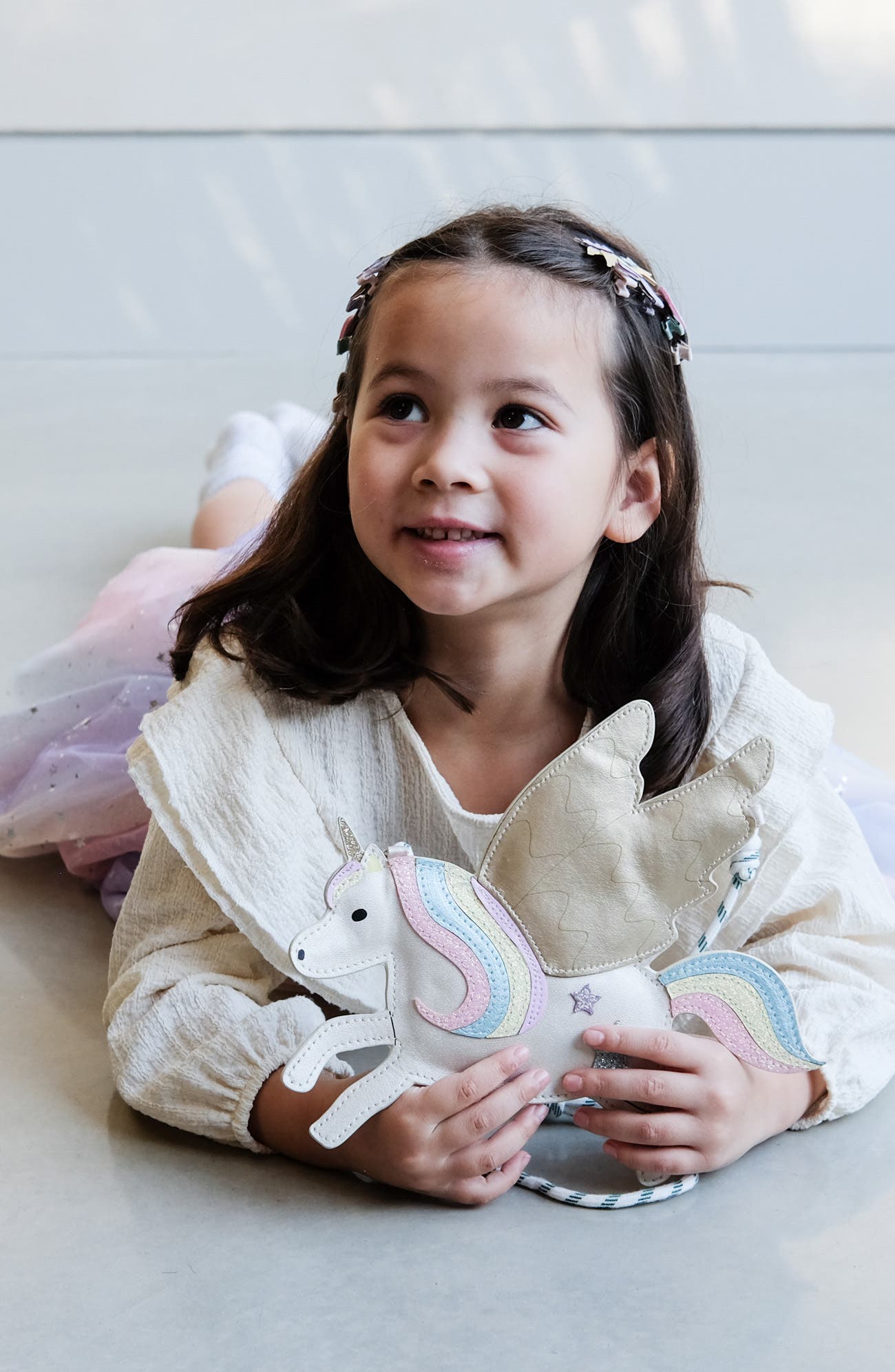 Mimi & Lula Kids' Flying Unicorn Crossbody Bag, Alternate, color, 