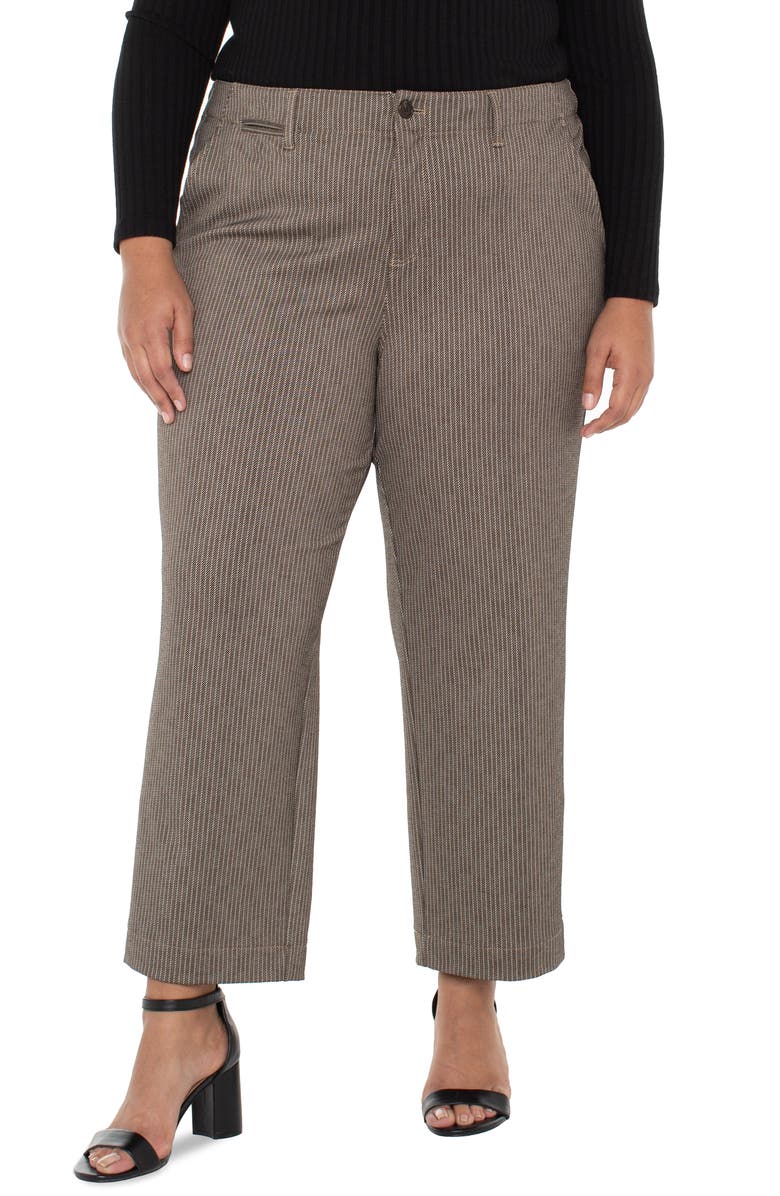 Liverpool Los Angeles Stripe Crop Wide Leg Pants, Main, color,