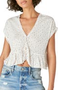 Lucky Brand Peplum Top