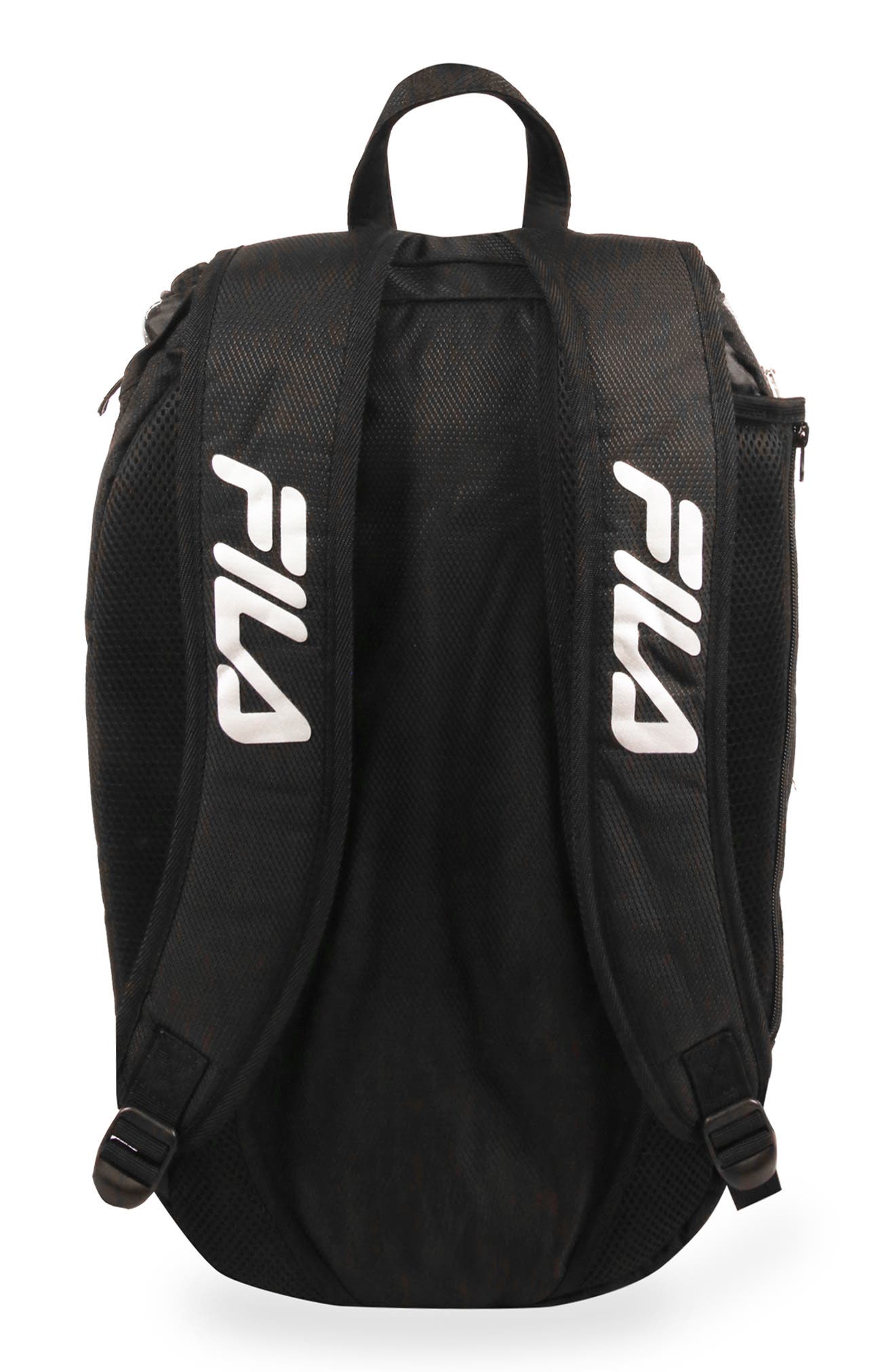 FILA Tennis Bag, Alternate, color, Grey Metallic/ Black