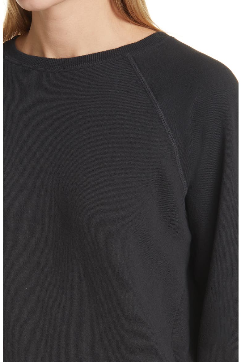 The Shrunken Sweatshirt, Alternate, color, ALMOST BLACK