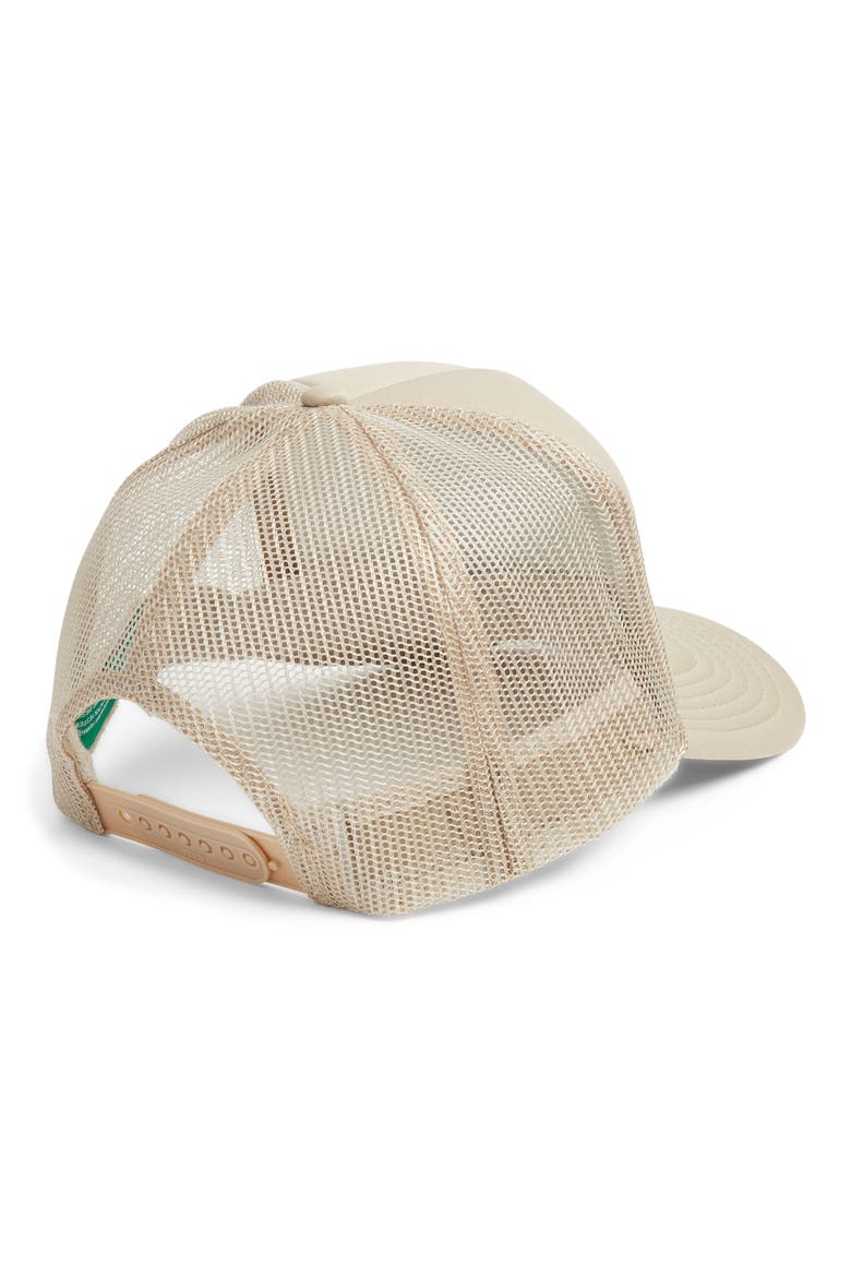 Good Vibes Social Club Trucker Hat, Alternate, color, TAN
