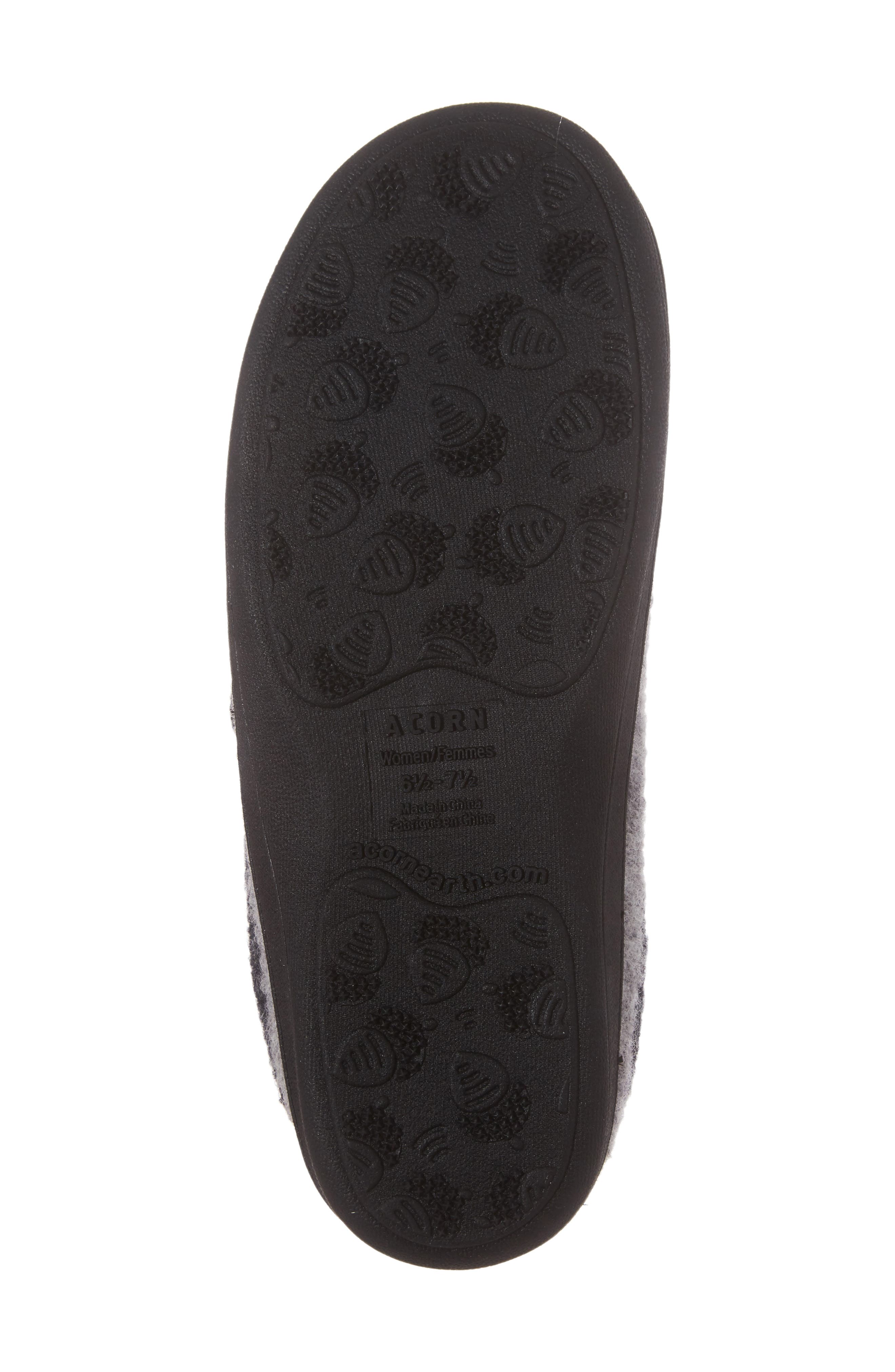 Acorn Dara Wool Blend Slipper, Alternate, color, Light Grey Button