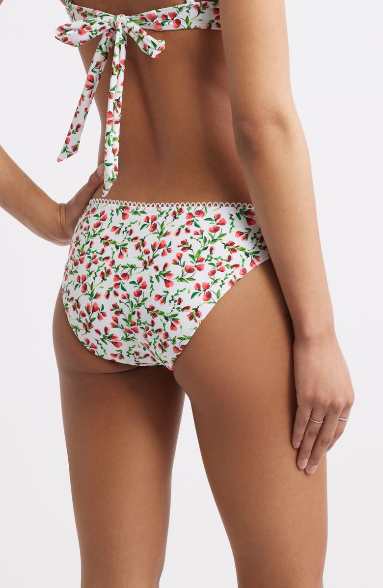 BP. Classic Hipster Bikini Bottoms, Alternate, color, White Rosey Cheeks