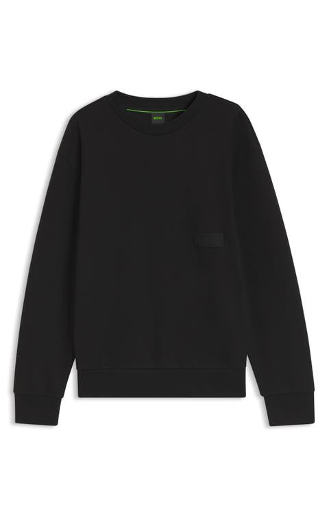 Cotton Blend Crewneck Sweatshirt
