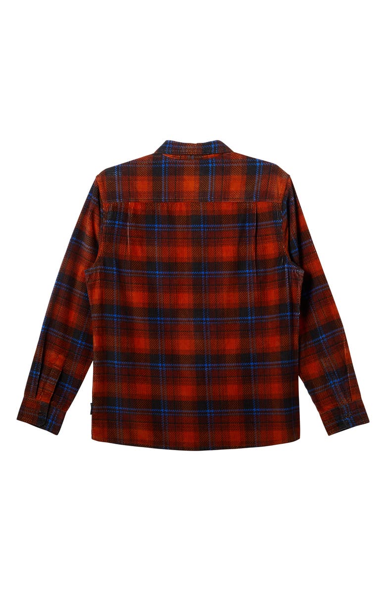 Quiksilver Venture Plaid Corduroy Button-Up Overshirt, Alternate, color,