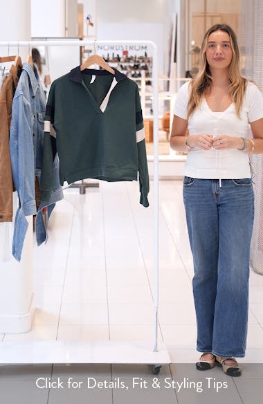Threads 4 Thought Lourdes Colorblock Fleece Sweatshirt (Women) | Nordstrom