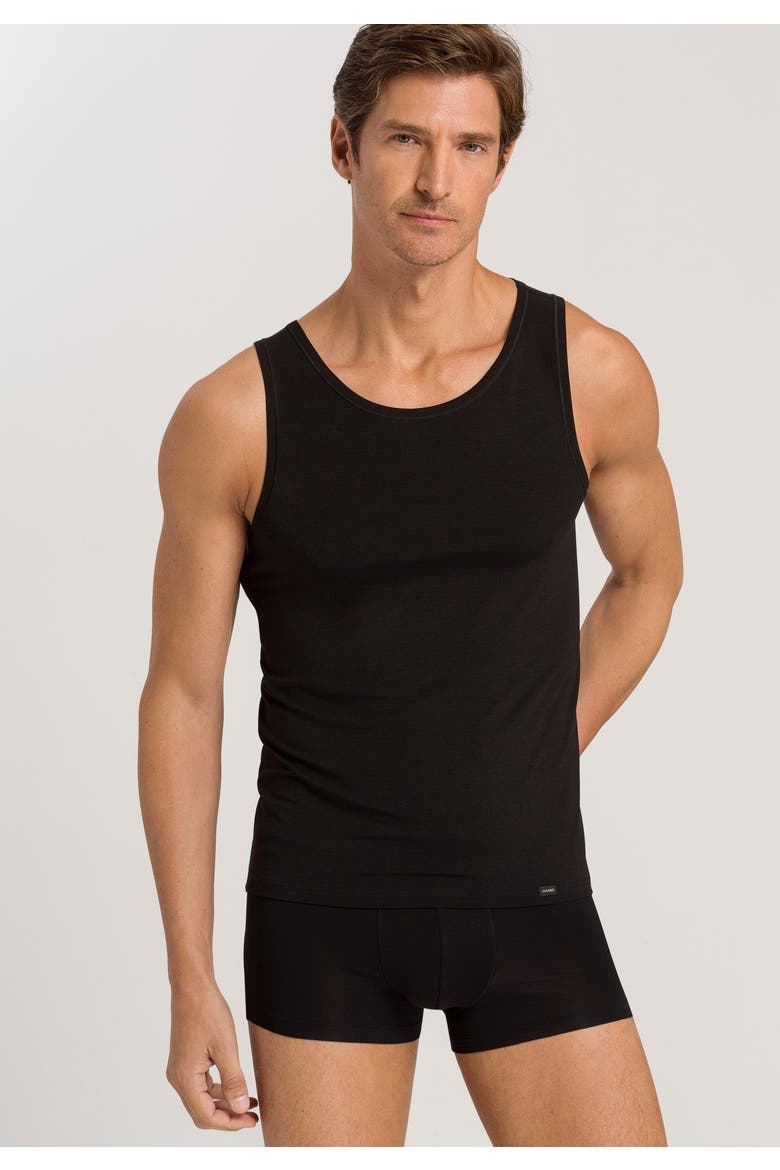 Natural Function TENCEL™ and Cotton Tank Top, Alternate, color, Deep Black