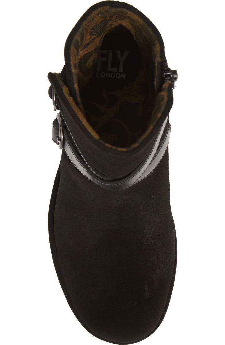 Fly London Yemo Buckle Wedge Boot, Alternate, color,
