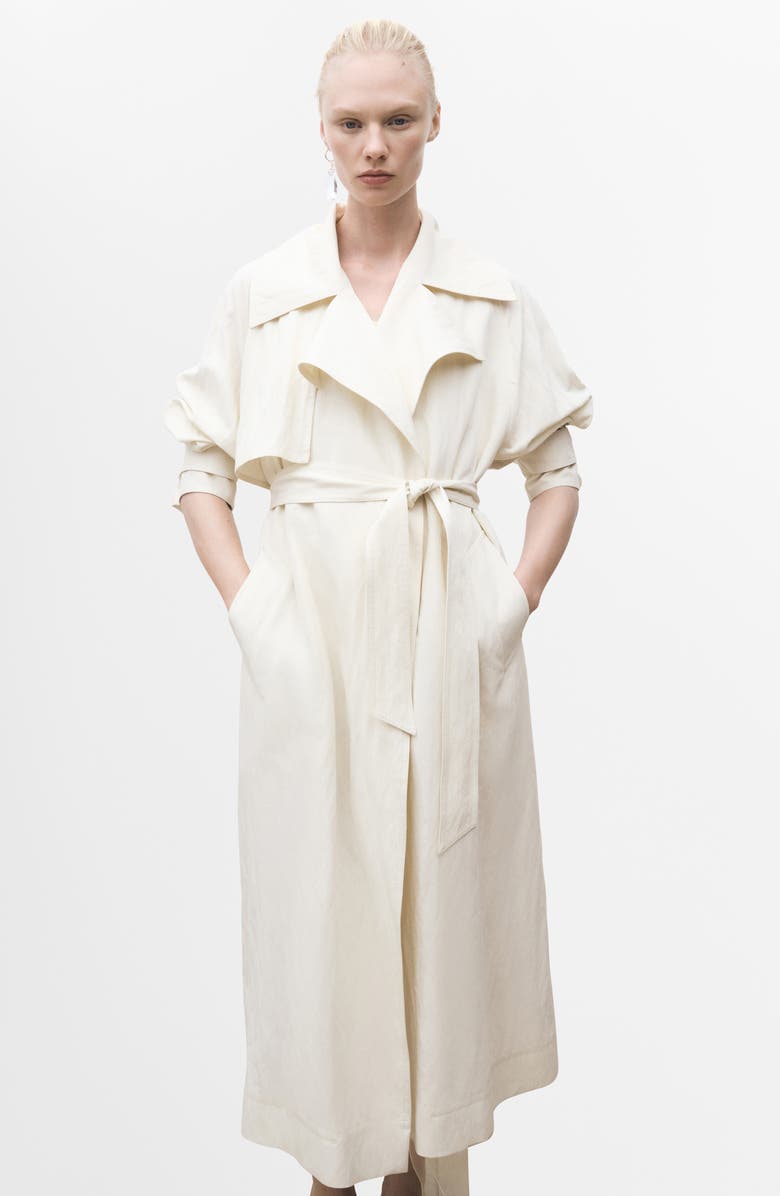 MANGO Oversize Trench Coat, Alternate, color, 