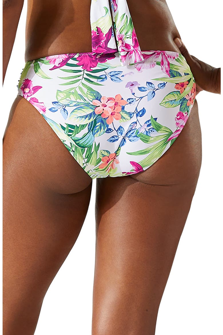 Coastal Gardens Reversible Hipster Bikini Bottoms, Alternate, color, PINK/ WHITE