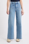 FRAME Le Slim Palazzo Patch Pocket High Waist Wide Leg Jeans