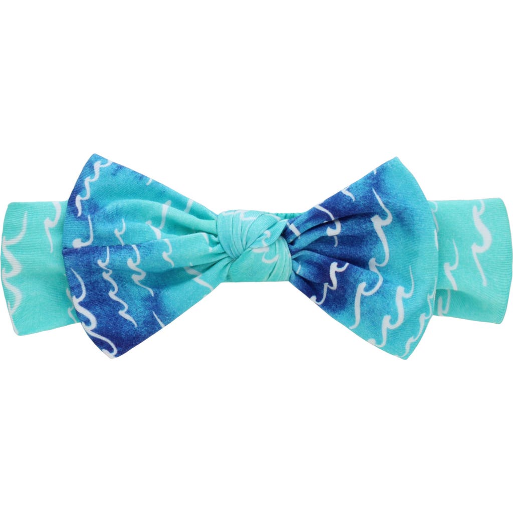 Coco Moon Babies' Nalu Bow Headband In Blue