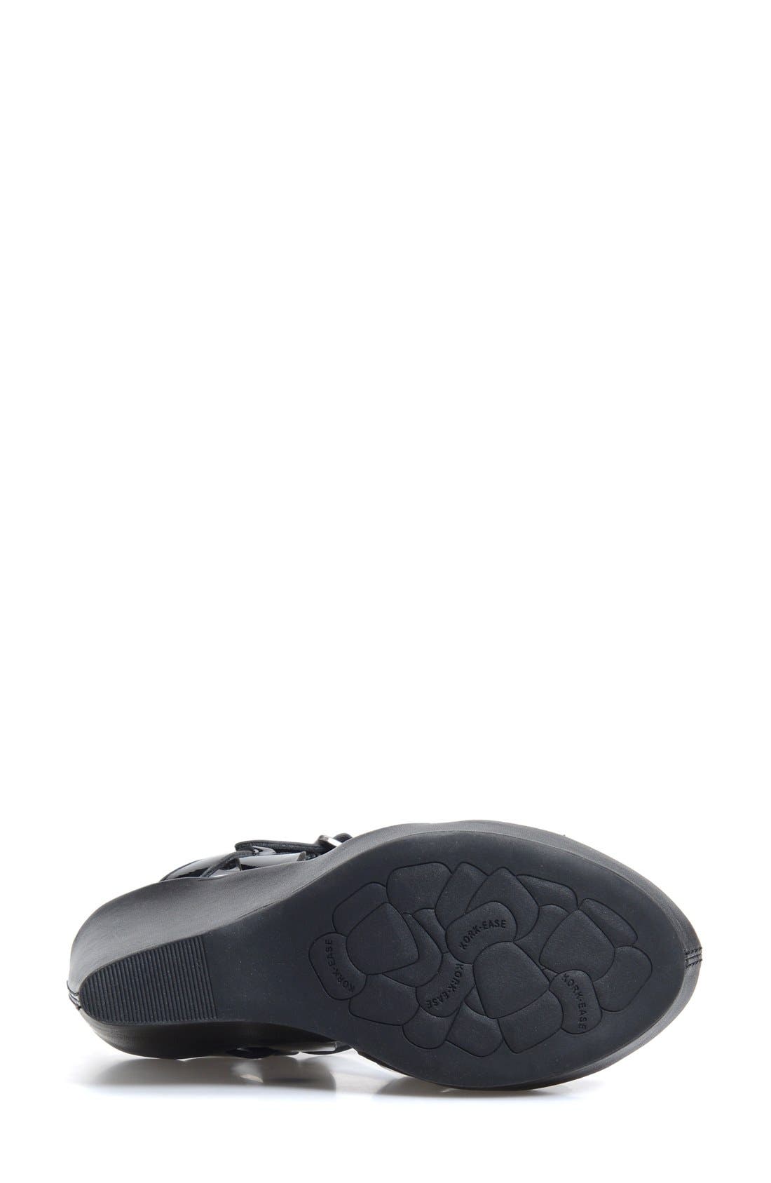 Kork-Ease<sup>®</sup> 'Bette 2.0' Platform Sandal, Alternate, color, Black/ Black Patent Leather