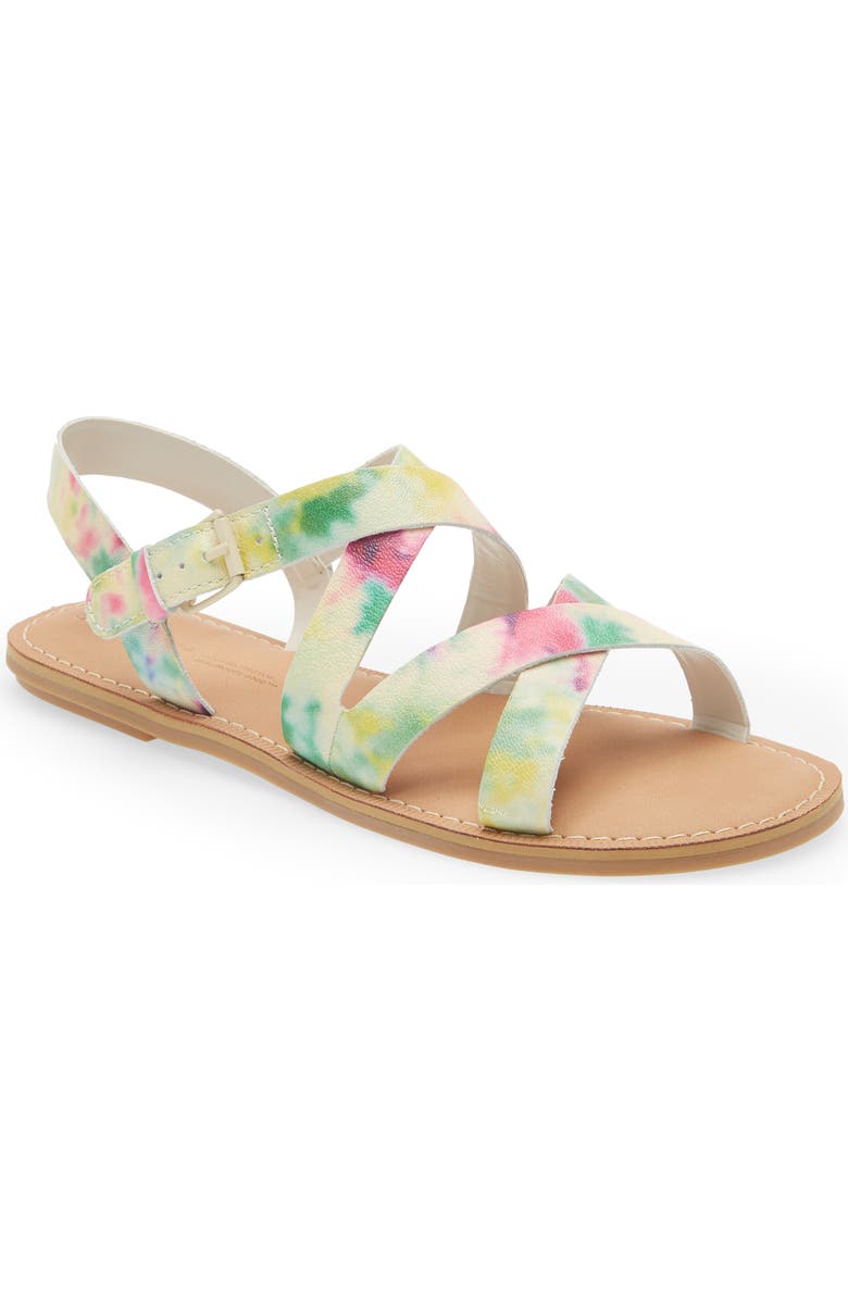 TOMS Sicily Flat Sandal, Main, color, Multi-Color