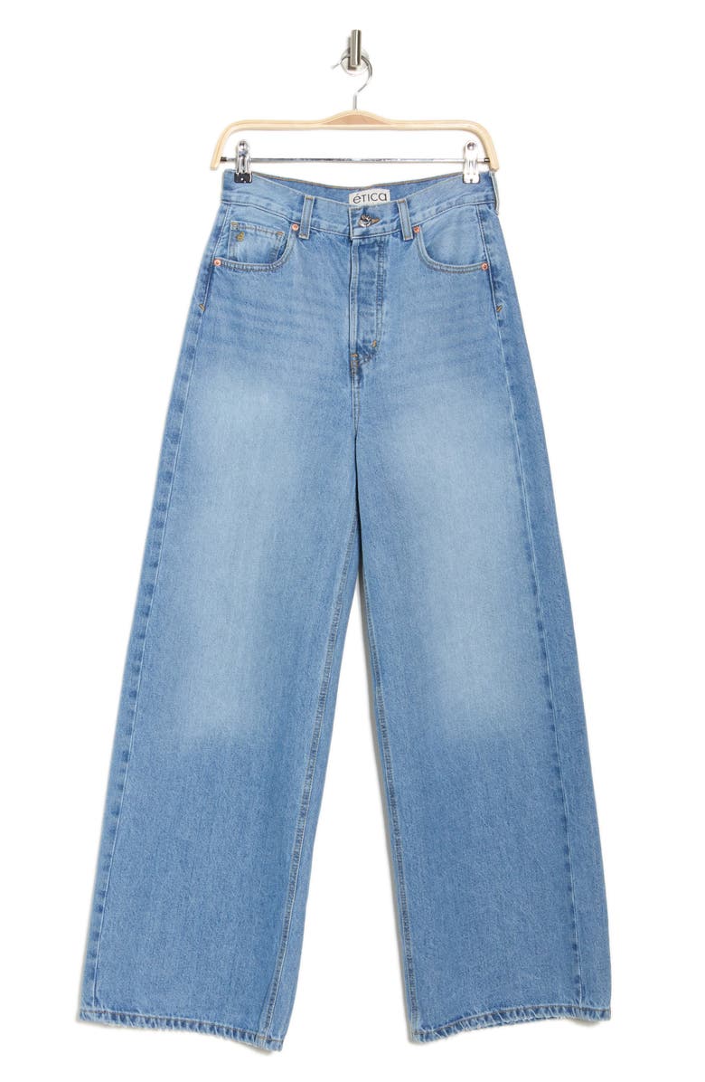 ÉTICA Marley Ultra High Waist Barrel Jeans, Alternate, color, 