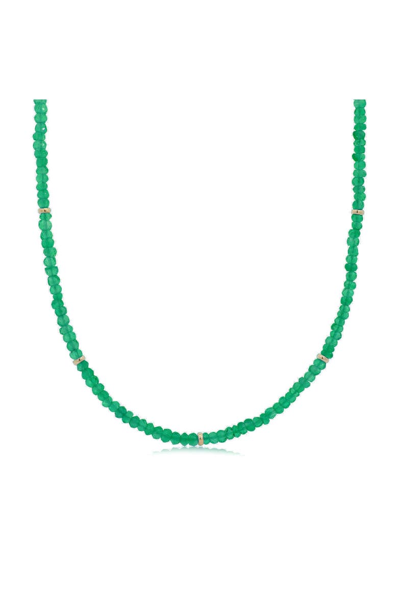 Green Onyx Bead Necklace, Main, color, Green Onyx