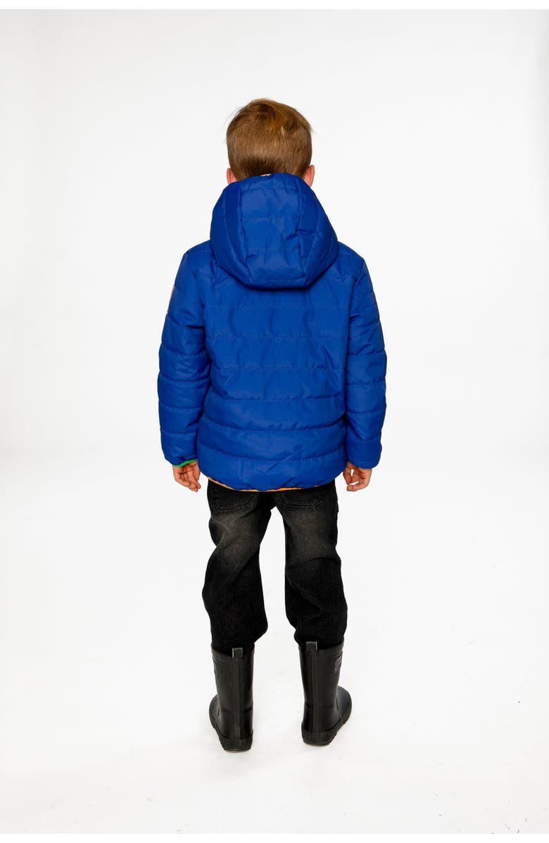 Deux par Deux Quilted Hooded Zip Pocket Mid-Season Jacket, Alternate, color,