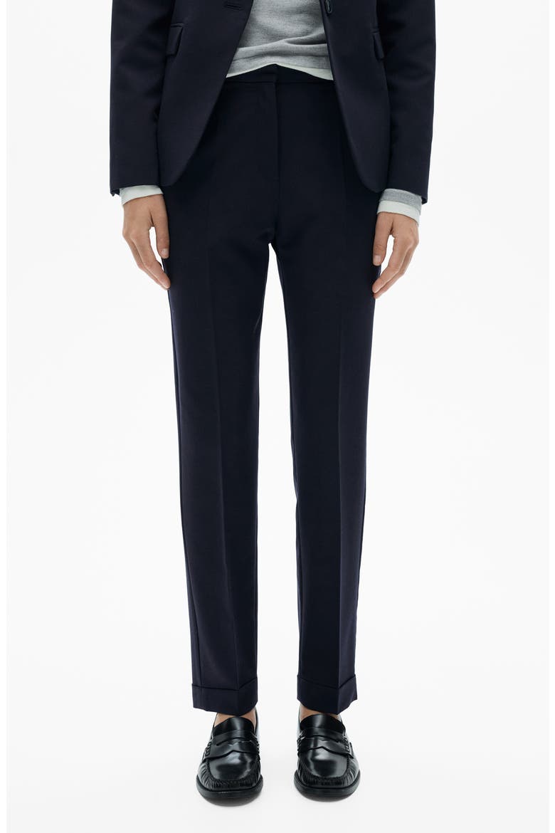 Straight Leg Suit Pants, Main, color, DARK NAVY