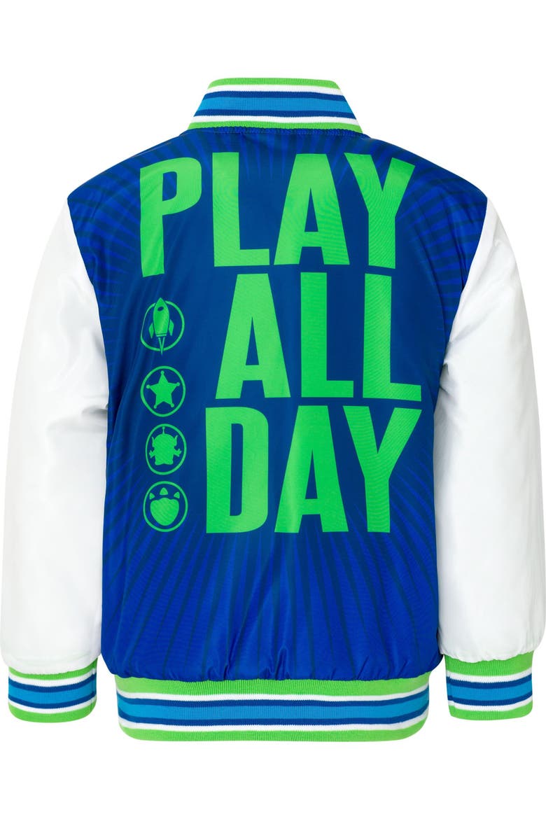 Toy Story Zip-Up Bomber Jacket, Alternate, color, Blue White Toy Story