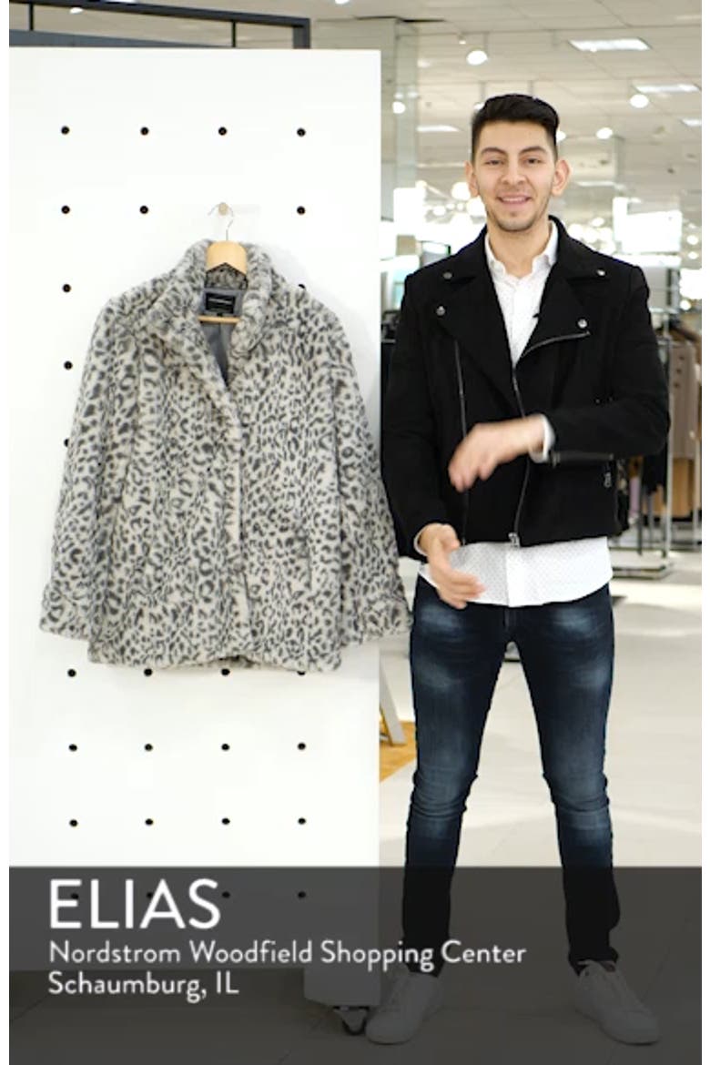 Faux Fur Midi Coat (Nordstrom Exclusive) video