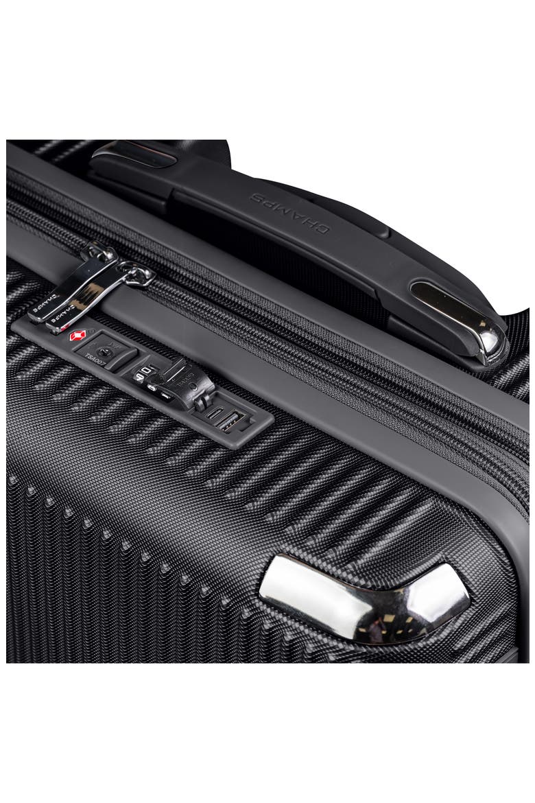 Legacy 3-Piece Hardside Luggage Set, Alternate, color, BLACK