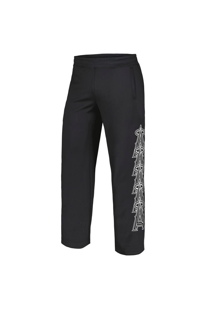 Men's PLEASURES Black Los Angeles Angels Pitcher Track Pants, Alternate, color, Black
