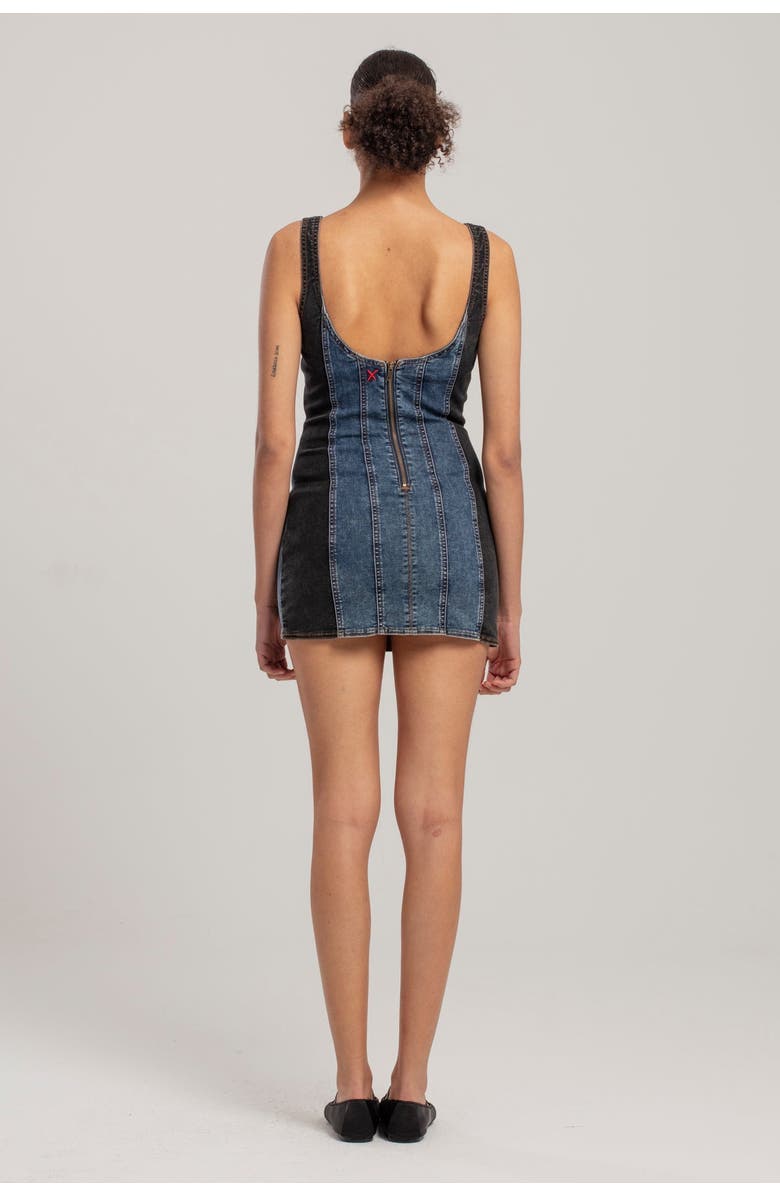 PCFG Free Heaven Two Color Denim Dress, Alternate, color, Blue