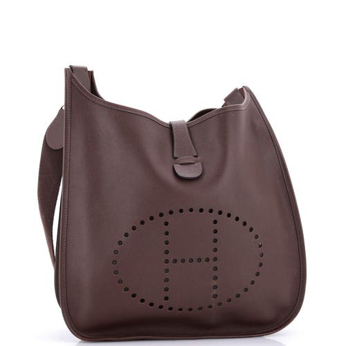 Pre-owned Hermes Hermes Evelyne Bag Gen I Epsom Gm In Brown