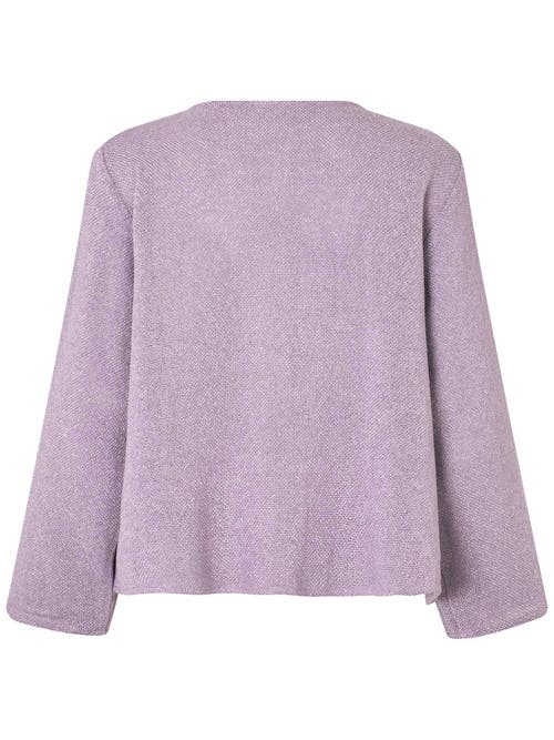 Masai Copenhagen Majulitta Open Front Long Sleeve Jacket In Purple