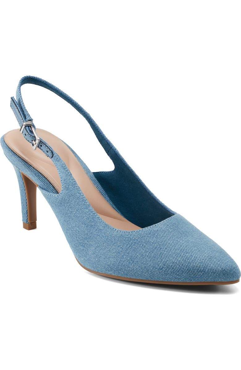 Rockport Jolie 3 Slingback Pointed Toe Pump, Main, color, Medium Blue