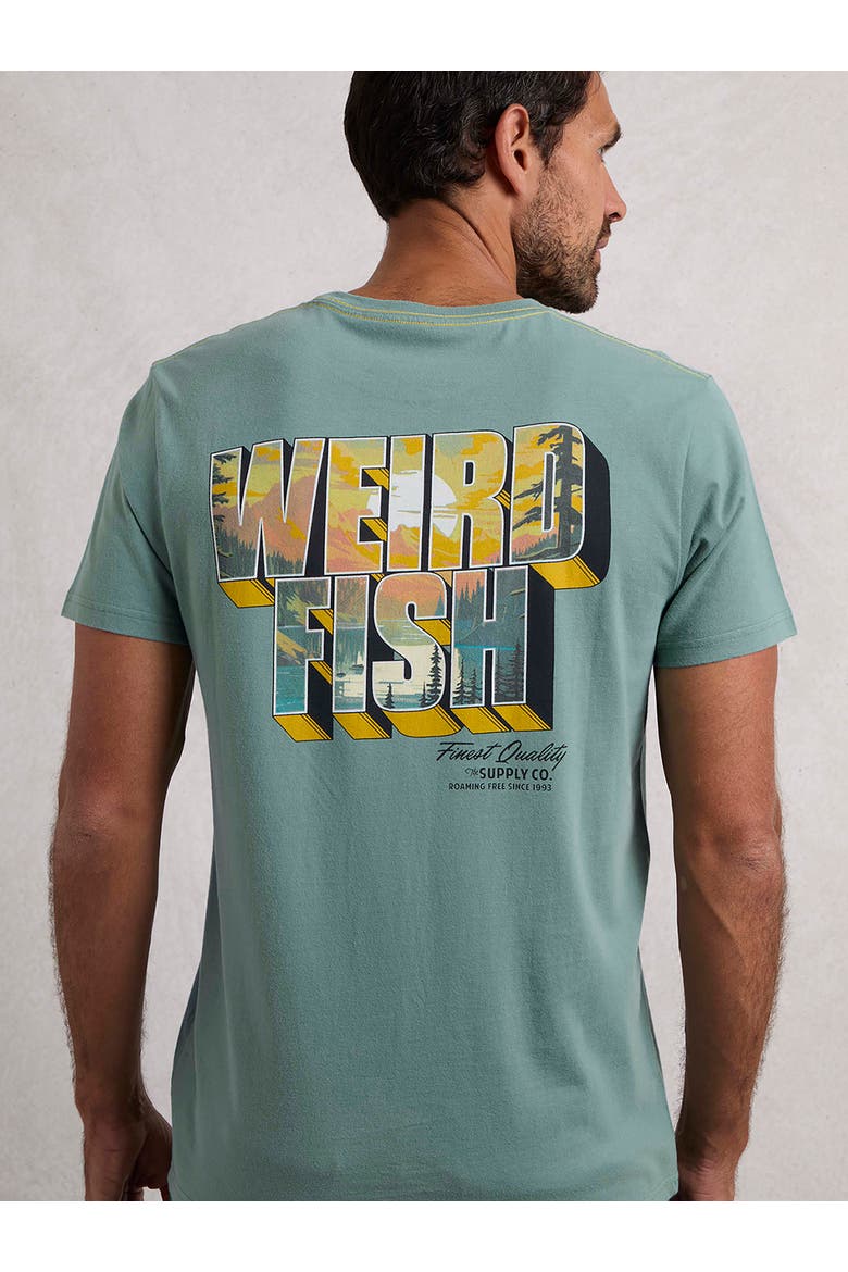 Wild Life Back Print Graphic T-Shirt, Alternate, color, Mineral Blue