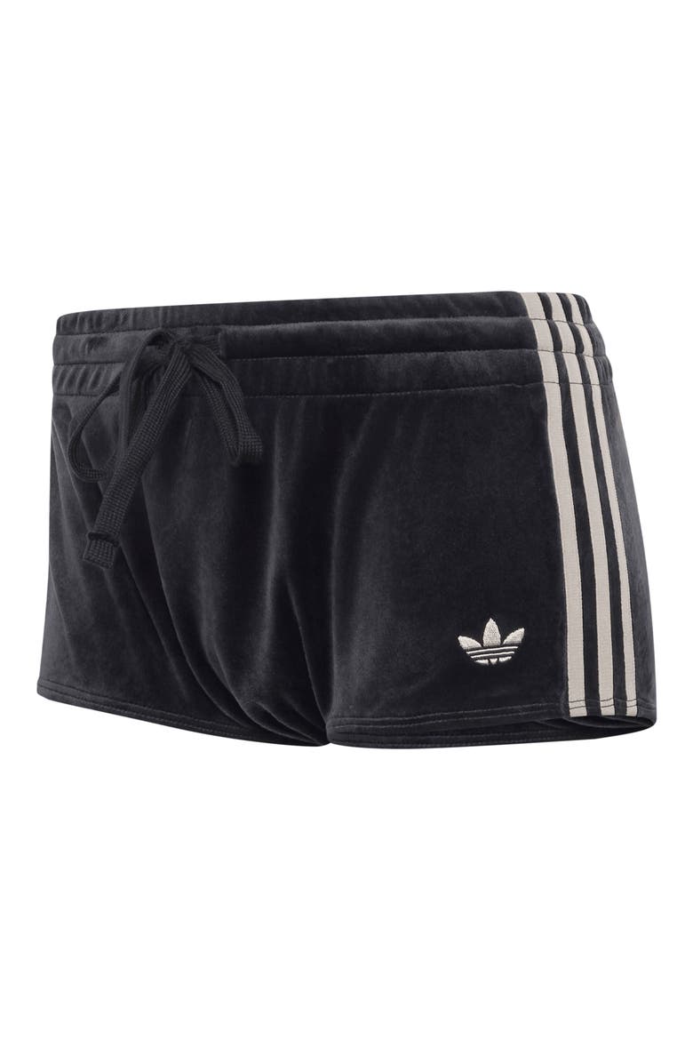 SST Velour Hot Shorts, Alternate, color, BLACK