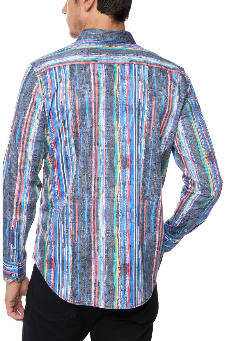 Baja Stripe Classic Fit Stretch Button-Up Shirt, Alternate, color, MULTI