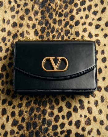 Valentino Garavani DeVain VLOGO Leather Shoulder Bag | Nordstrom