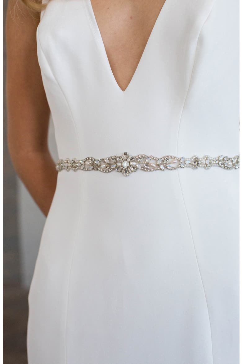 Keva Crystal Sash, Alternate, color, SILVER