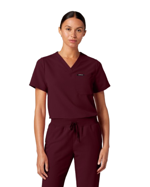 Rhena Women's 1-Pocket Classic V-Neck Scrub Top