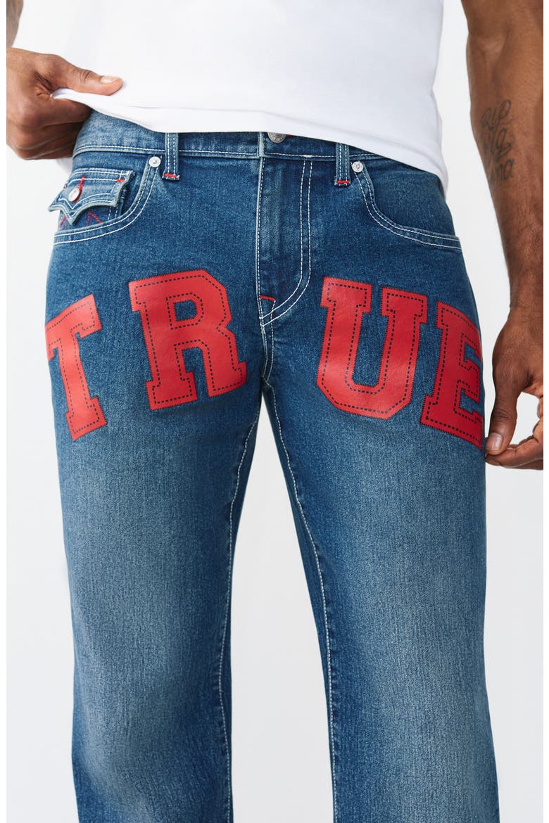 Billy Flap Bootcut Jeans, Alternate, color, MEDIUM BLUE COMET