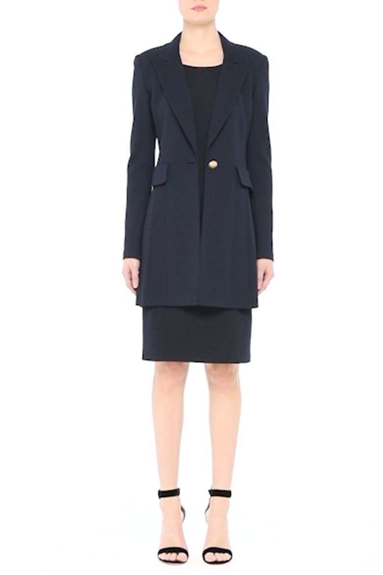 Milano Knit Sheath Dress, Alternate, color, NAVY