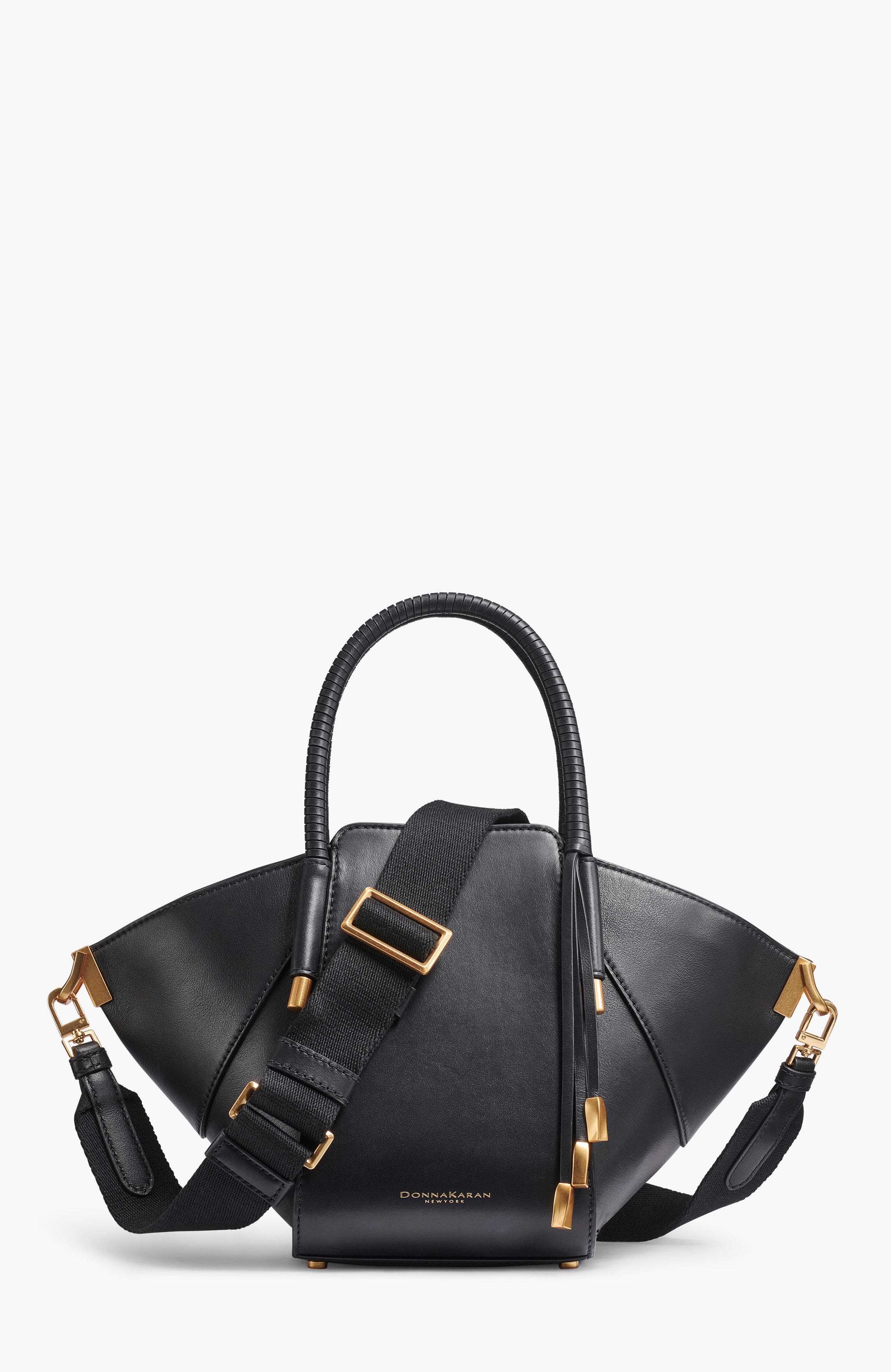 Donna Karan New York Baldwin Satchel Crossbody, Main, color, Blk/Gold