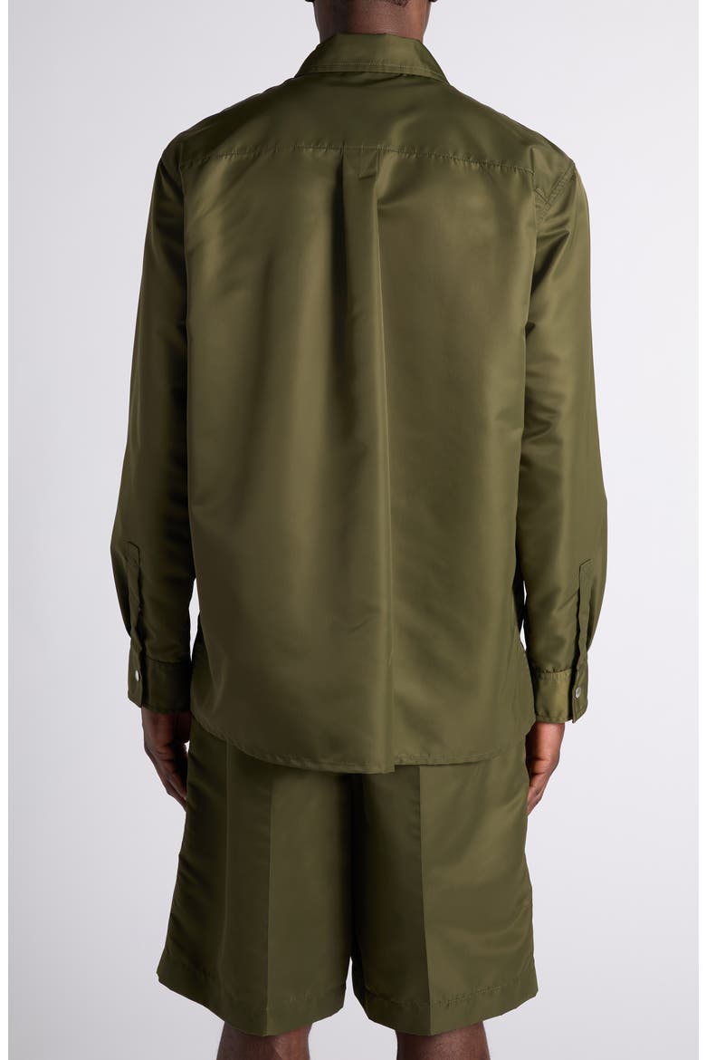 Water Repellent Nylon Zip Overshirt, Alternate, color, 3293 SHRUB