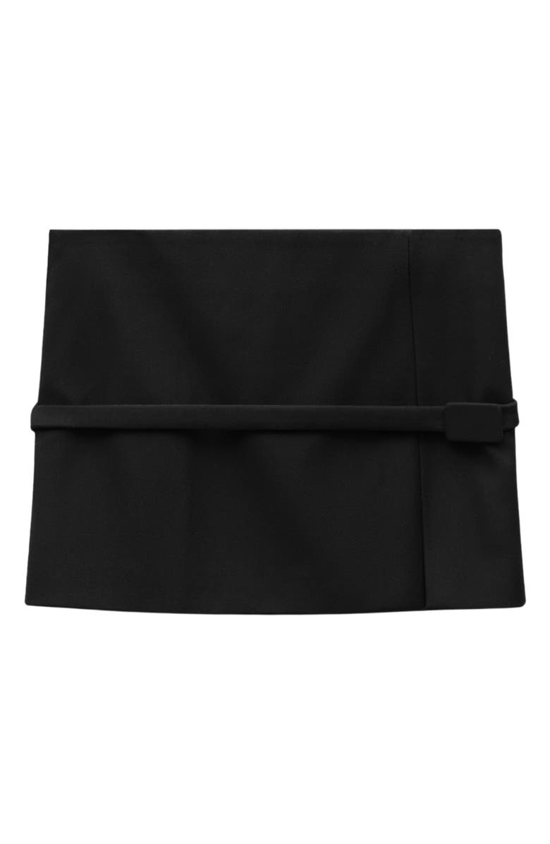 MANGO Belted Miniskirt, Alternate, color, 